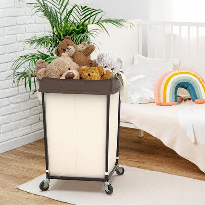 Mefirt 320L Laundry Hamper with Wheels, 3 Section Large Rolling Laundry Basket Bag with Wheels, Clothes Hamper Cart for Laundry, Bedroom, Bathroom and Dorm