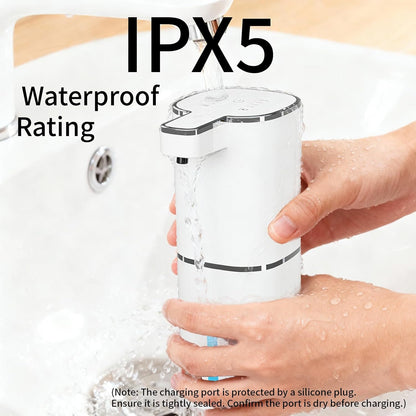 Automatic Foaming Soap Dispenser, Touchless Hand Soap Dispenser, USB Rechargeable, 4 Adjustable Levels, 14.2 oz (420 ml) Large Capacity, for Bathroom, Kitchen & School (Black, Foaming)