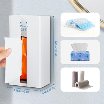 Magnetic Glove & Tissue Dispenser Holder - Holds Boxes of Gloves, Towels, Wipes, Tissues - Mount onto a Tool Box or in Garages, Workshops and Kitchens