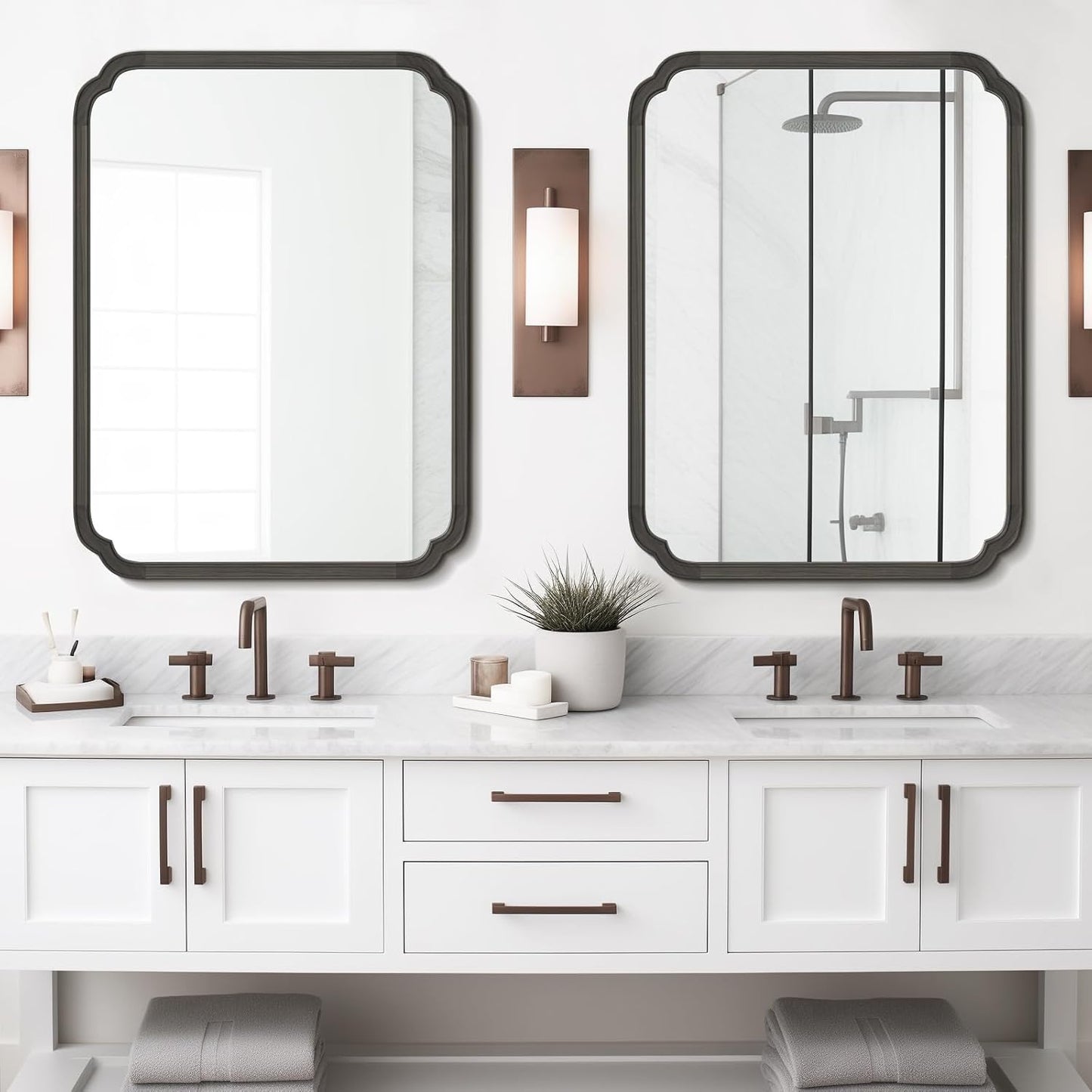 WallBeyond Full Length Mirror Wall Mounted 65"x22", Rustic Wooden Frame Floor Mirror, Large Full Body Mirror for Bedroom, Leaning or Hanging Against Wall, Natural