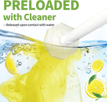 Toilet Bowl Wand Refills for Clorox, Toilet Cleaner Refills,100 Count | Compatible with Clorox Toilet System, Pre-Loaded Cleaner, 3-Layer Scrub Pads, 4X Cleaning Power , Lemon Lavender Scent