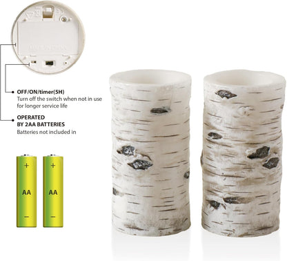 H-BLOSSOM Flickering Flameless Candles Ivory Real Wax Pillar with Embedded String Lights LED Candles Battery Operated with 10 Key Remote and Cycling 5H Timer Set of 3 (3" x 4"/5"/6") (Silver)