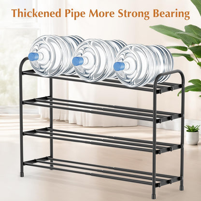 INSMART 3-Tier Expandable Shoe Rack, Stackable and Adjustable Shoes Organizer Storage Shelf, Sturdy and Durable Metal Structure Free Standing Shoe Rack for Closet Entryway Doorway