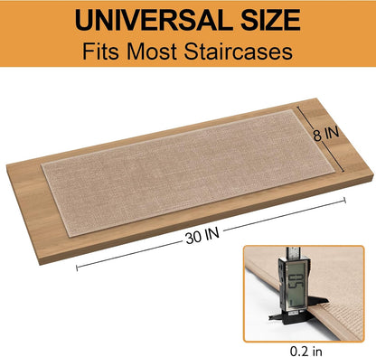 Stair Treads Carpet 4 pcs for Wooden Steps with Non Slip Rubber Backing, 100% Polyester Soft Stairs Resistant Indoor Skid Runner Safety Rugs for Kids Elders and Pets 30" * 8" (Dark Gray)