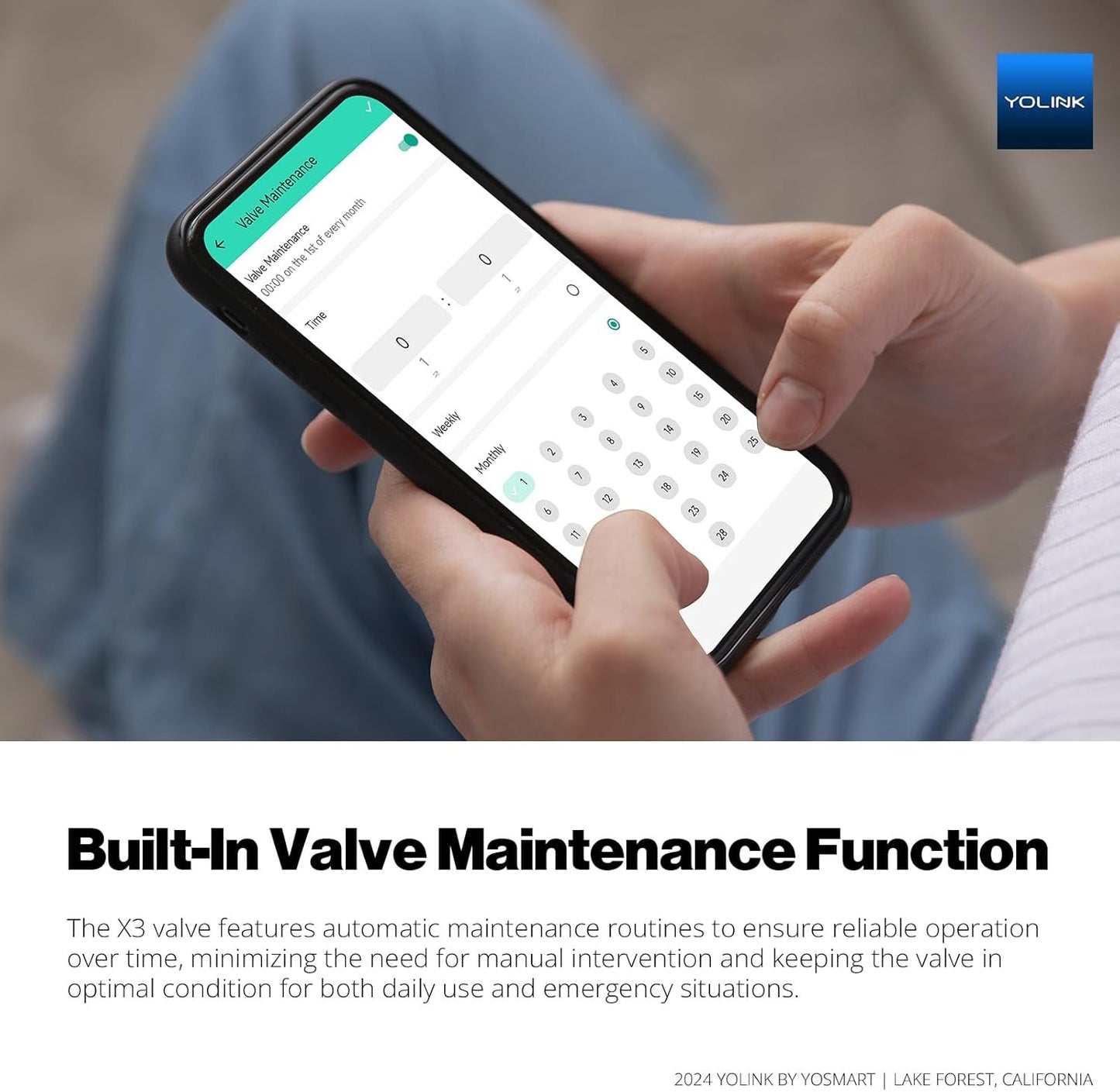 YoLink LoRa Smart Water Leak Protection System, Including 1/2" Commercial Grade Smart Motorized Stainless Steel Valve, (3) Water Leak Sensors, Hub: Up to 1/4-Mile Range, IFTTT, Alexa, Home Assistant