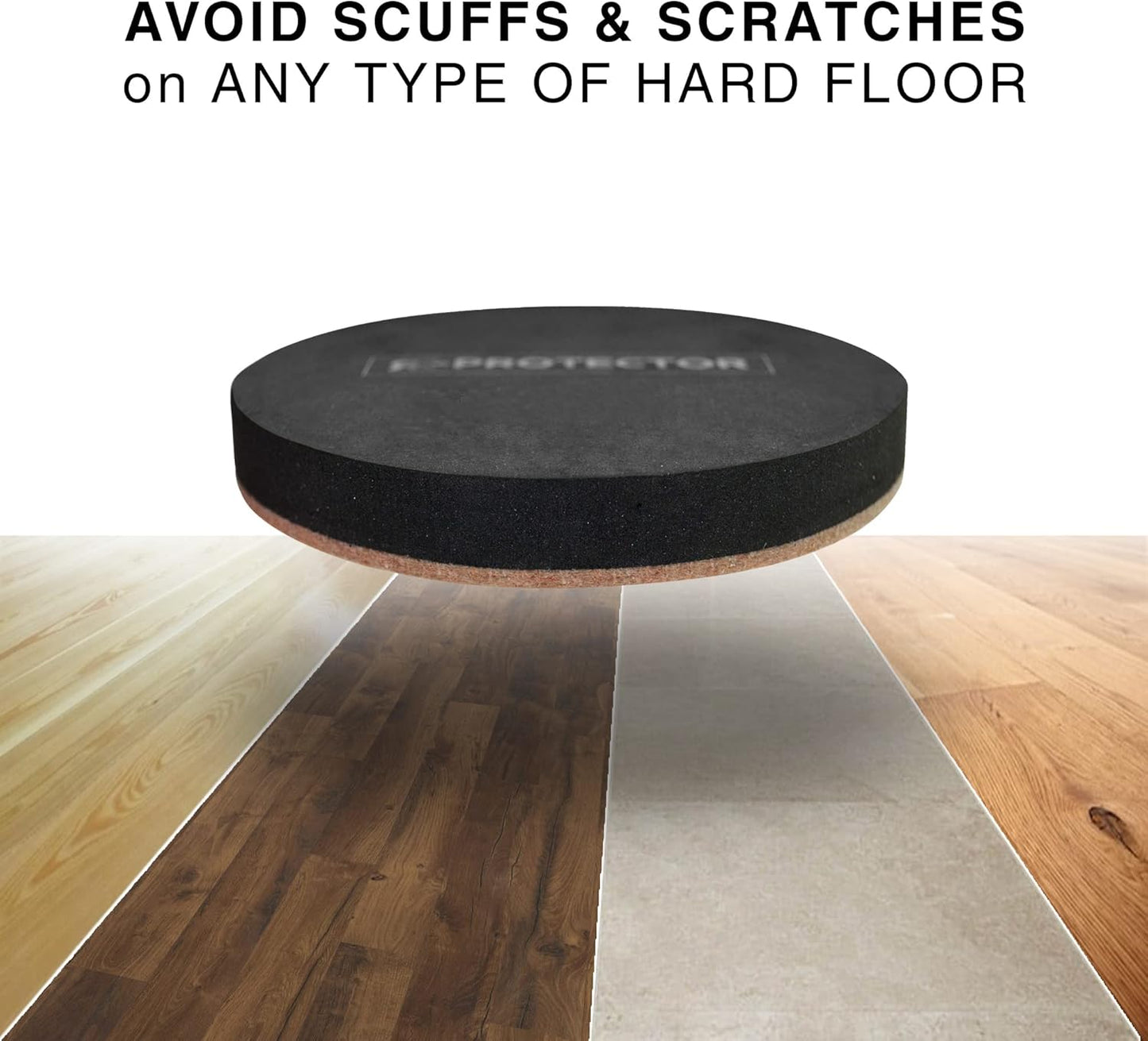 X-Protector Felt Furniture Sliders for Hardwood Floors 24 PCS 1” - Self-Adhesive Furniture Slider - Heavy-Duty Furniture Movers for Hard Surfaces - Felt Sliders - Move Your Furniture Easily!