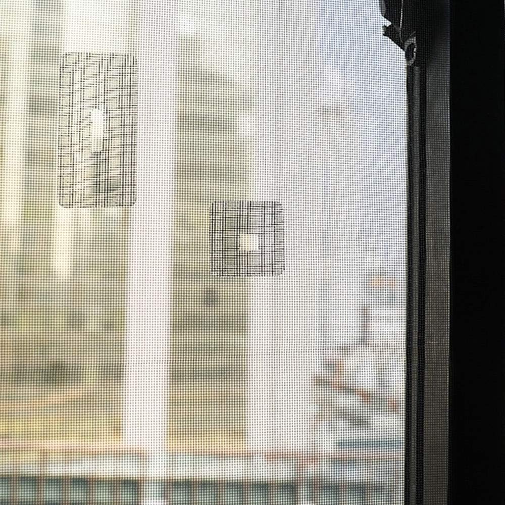 Screen Repair Patch Kit,Taocco Window and Door Screen Repair Kit,Strong Adhesive&Waterproof Fiberglass Covering Wire Mesh Repair for Holes and Tears,18 Patches(1⅞" x 1⅞" x 12pcs)（3⅞" x 1⅞" x 6pcs)