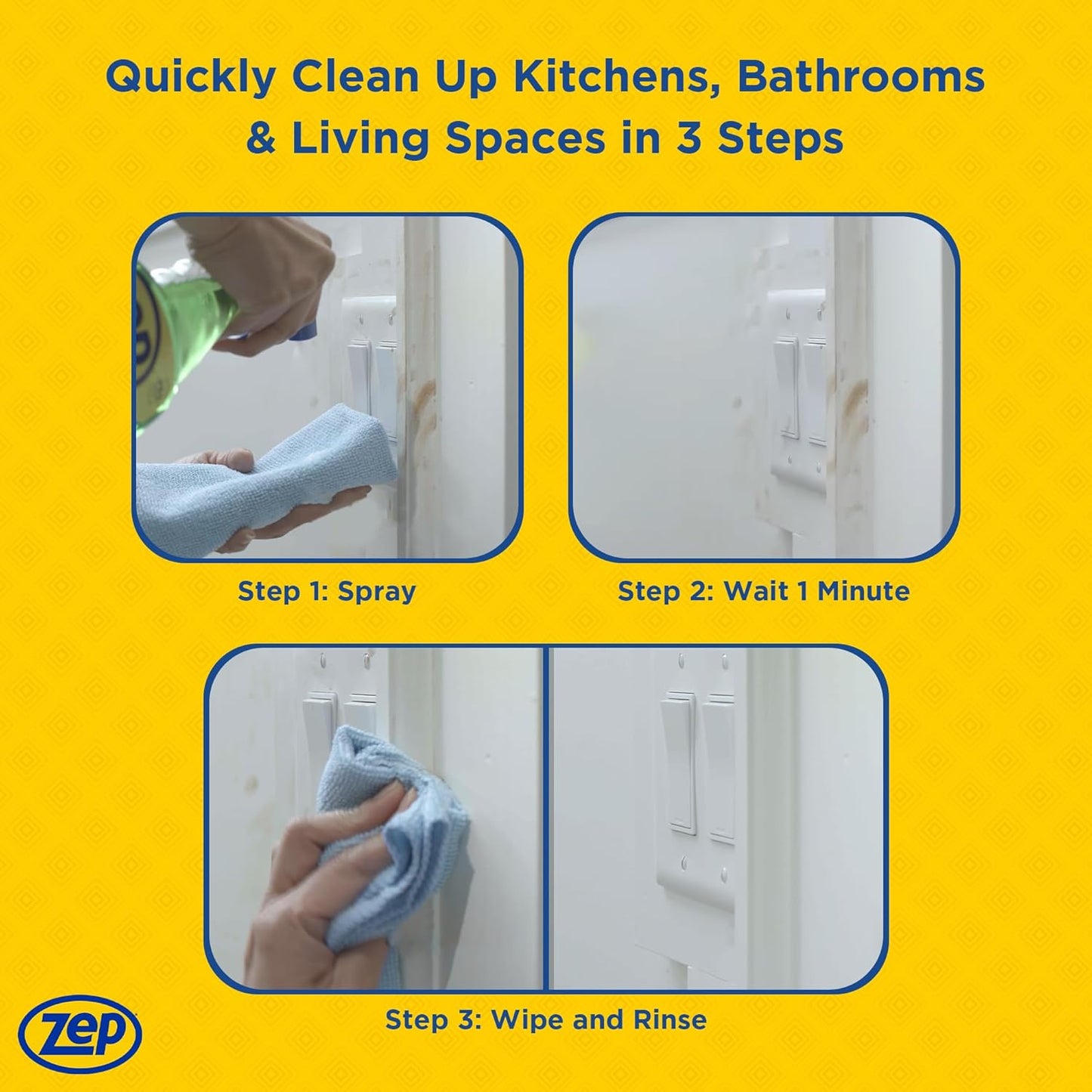 Zep All-Purpose Cleaner and Degreaser - 1 Gallon (1 Unit) ZU0567128 - Heavy Duty Industrial Cleaner for Business and Household Used in Kitchen, Countertops, Appliances, Walls and Floor Surfaces