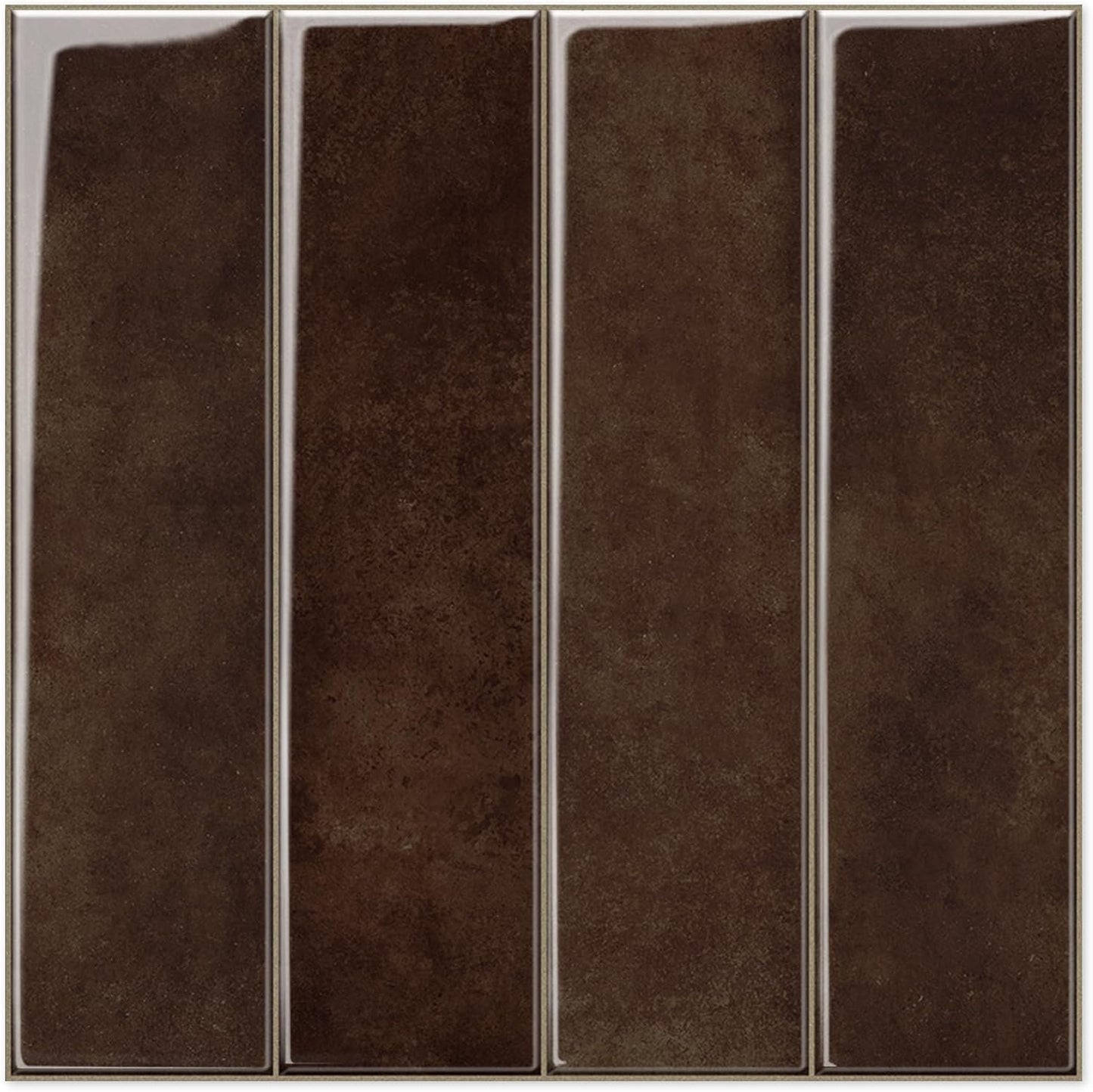 MORCART Peel and Stick Backsplash, 10 Sheets of 11.8"x11.8" - 3D Adhesive Waterproof Wall Tiles for Kitchen, Bathroom, Living Room, Subway Tiles, Gray-Apricot