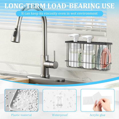 48 Pcs Transparent Waterproof Adhesive Hooks Heavy Duty Sticky Wall Hooks for Bathroom Shower Kitchen,Multi-Size No Residue Damage-Free Adhesive Shower Hooks for Shower Caddy Shelf Organizer