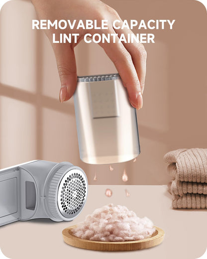 Fabric Shaver Lint Remover, Sweater Shaver to Remove Pilling, Lint Shaver with 2-Speed Power Adjustment, Fuzz Shaver for Clothes Balls-Battery Operated
