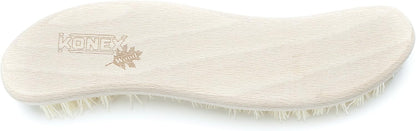 Konex Heavy Duty Scrub Brush - Old-Fashioned Wooden Design, Curved for Bathtubs, Wall and Floor Tiles - S-Shaped for Grime and Mildew Removal