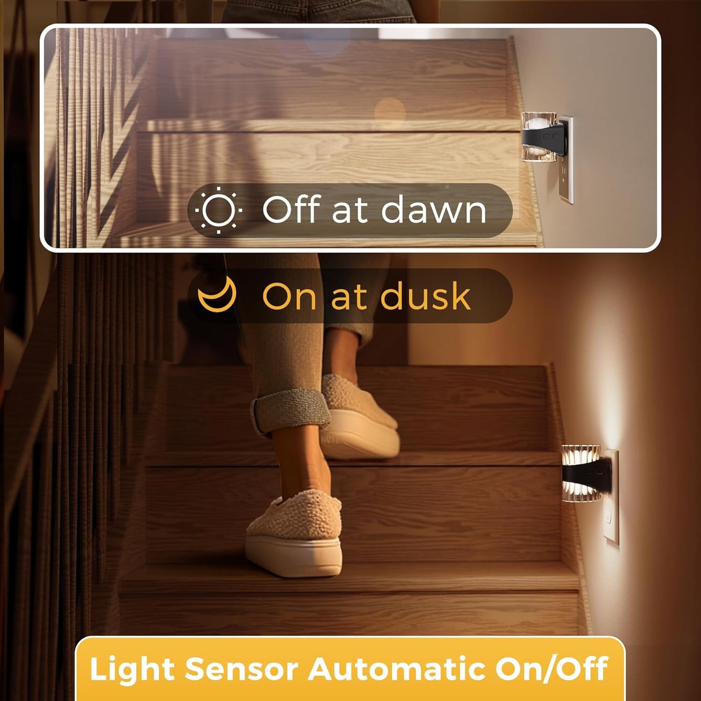 L LOHAS LED Night Light, Bubble Night Lights Plug into Wall,2 Pack 3000K/4000k/5000K Adjustable Color Temperature Night Light,Dimmable Nightlights with Dusk to Dawn Sensor for Rooms Bathroom Hallway