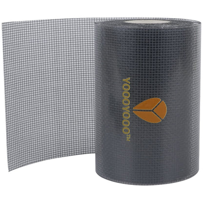 Window Screen Repair Kit, Gray XL(15FT), 3-Layer Strong Adhesive & Waterproof Tape Fiberglass Covering mesh, Repair for Window Screen and Screen Door tears Holes (4inch*15Feet Grey)