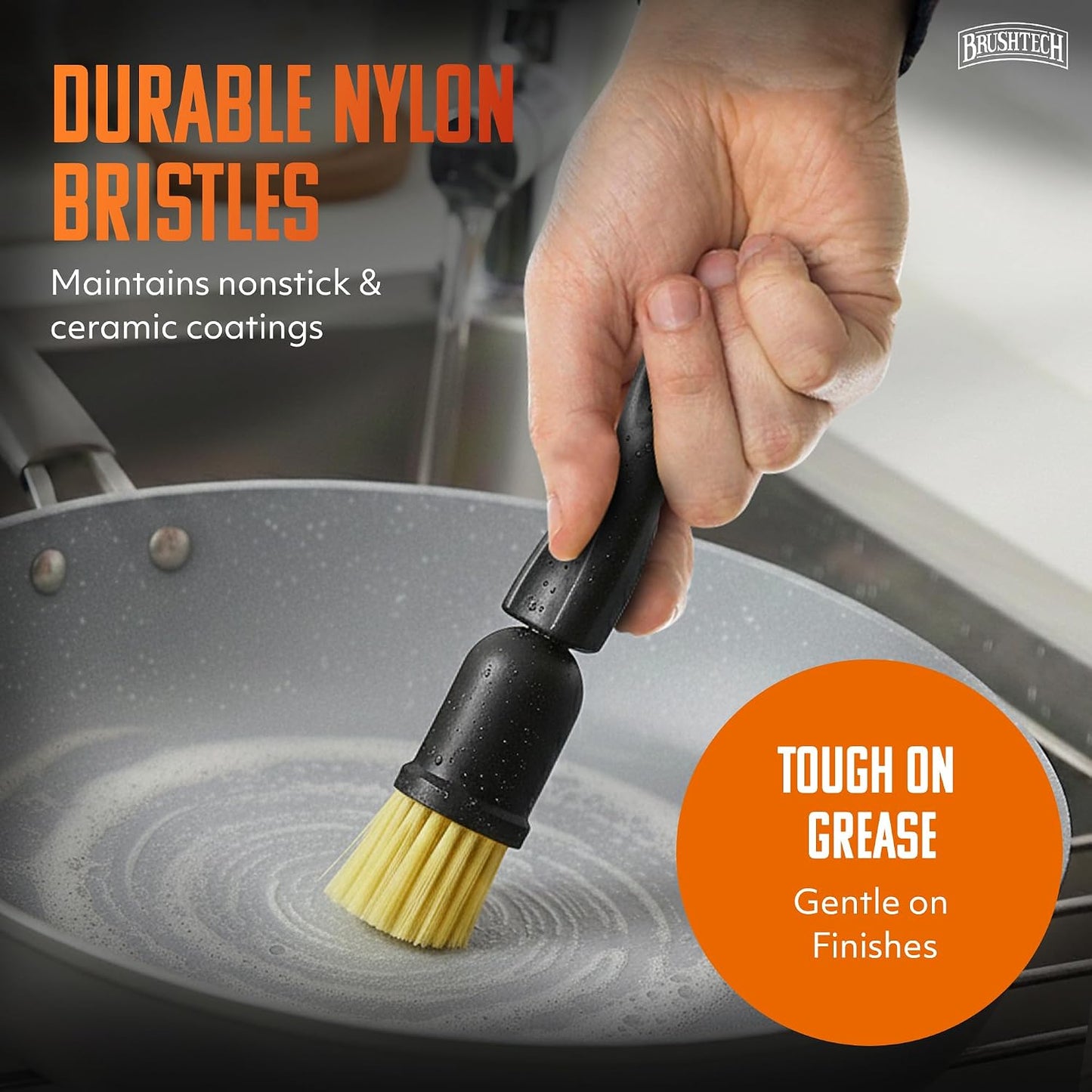 BRUSHTECH – Brushtech Same As Steel Wool for Non Sticks – Black