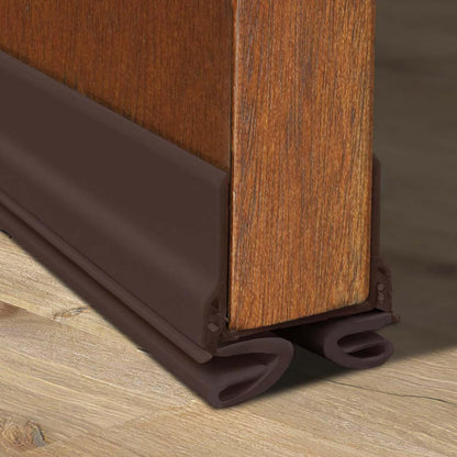 M-D Building Products Vinyl Cinch U-Shape Door Bottom Seal, Slide-On Weatherstripping Draft Stopper, Easy to Install, Fits 36” x 1-3/4” Doors, Fills 3/8”- 3/4” Gaps, 43337, Brown