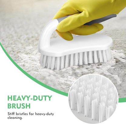 SetSail Scrub Brush, Heavy-Duty Scrub Brushes for Cleaning with Stiff Bristles Cleaning Brush for Shower, Bathroom, Carpet, Kitchen and Bathtub Scrubber - 2 Pack