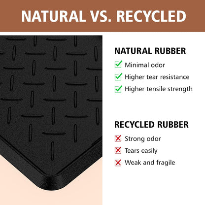 Heavy Duty Boot Trays Natural Rubber Shoe Mat Tray for Entryway with Shoes Brush Large Boot mat Tray Multi-Purpose for Indoor or Outdoor