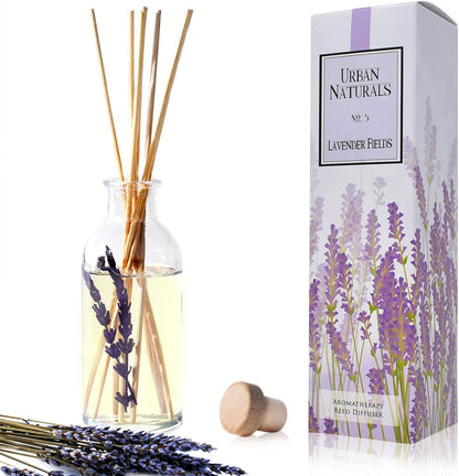 Urban Naturals Smoked Vanilla Reed Diffuser Set with Vanilla Bean, Sandalwood & Leather | Made in the USA - Colors B