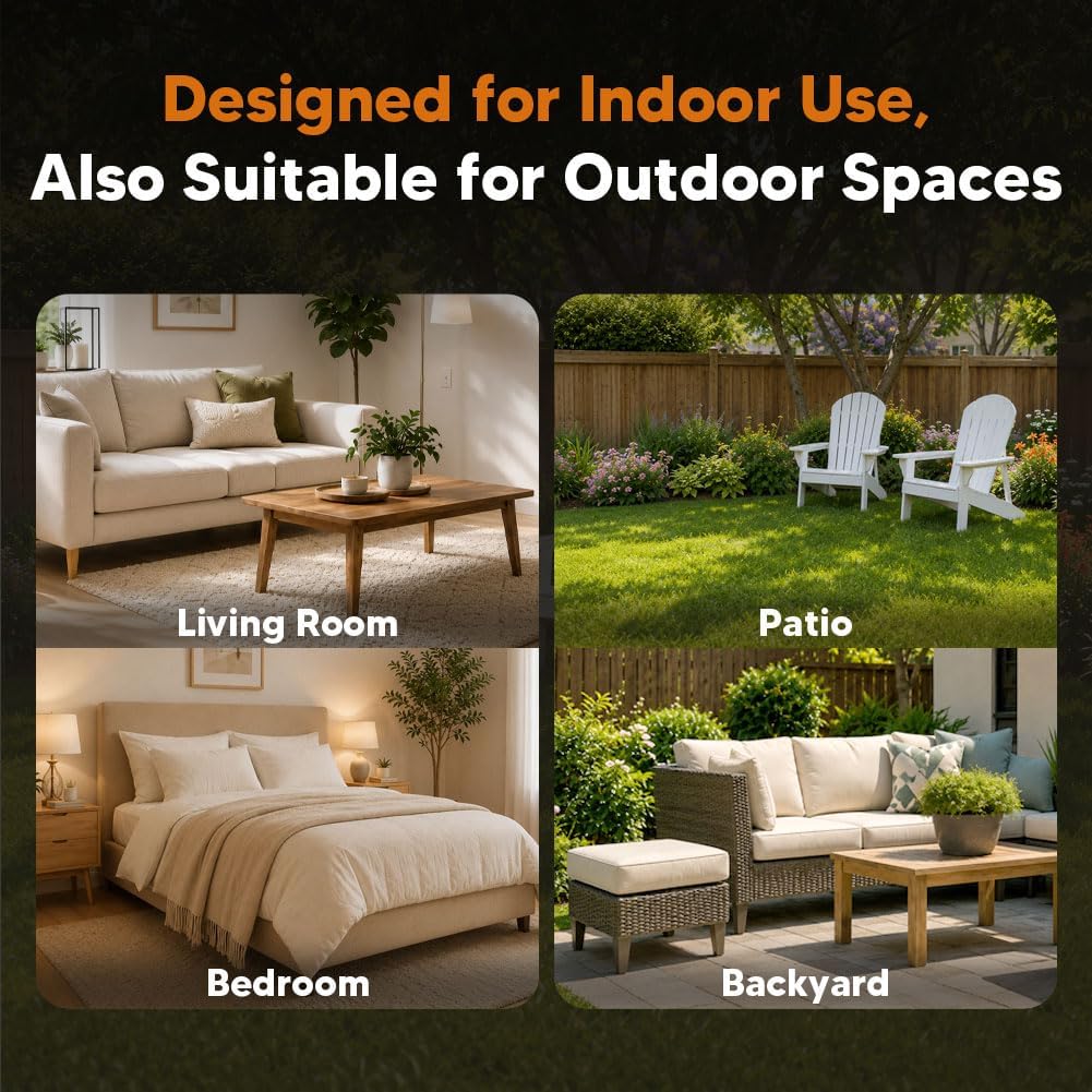 Mosquito Repellent, Mosquitoes Repellent Indoor, Keep Mosquito Away, Covers 120 sq ft of Space,Safe for People and Pets, Perfect for Patio,Bedroom,Garden,Camping-8P