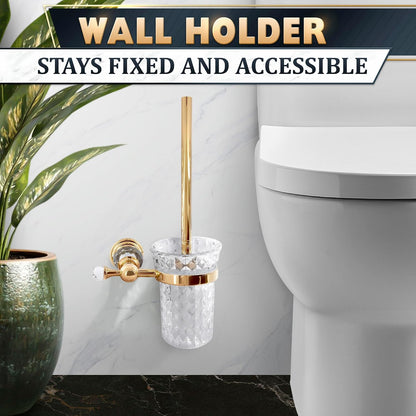 Black Toilet Brush and Holder Set - Slim Matte Design that Fits Anywhere - Stainless Steel Toilet Bowl Brush and Holder with 2 Rounded Corners, Replaceable Head, Removable Inner Bowl & Splash Guard