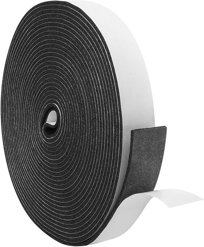 DGSL Foam Insulation Tape, 1/2In x 1/4In x 33Ft Weather Stripping Door Seal Strip for Doors and Windows,Sliding Door,Sound Proof Soundproofing Door Seal,Weatherstrip,Air Conditioning Seal Strip
