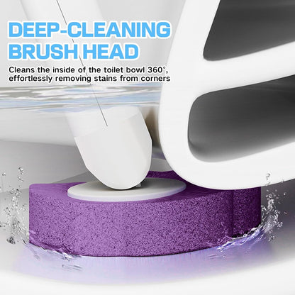 30 Disposable Toilet Brush Refills, Lavender Scented Toilet Wand Refill Pads, Replacement Toilet Cleaner Refill Heads for Toilet Bowl Deep Scrubbing