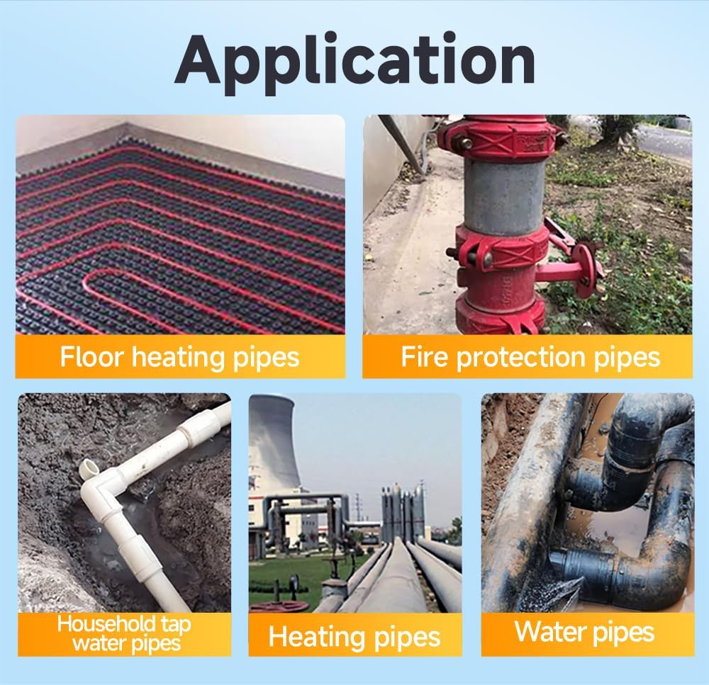 Al Water Leak Detector, Indoor Wall/Ground Under Slab Pipe Leak - TYM-3A | 2 Sensors, 0.5m/1.64ft, 100Hz-8000Hz, 15 Hours