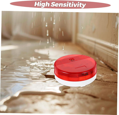 Water Leak Detector Sensor with Sound and Light Alarm for Basement Under Sink Bathroom Easy Use No Installation Needed Household Leak Prevention Device