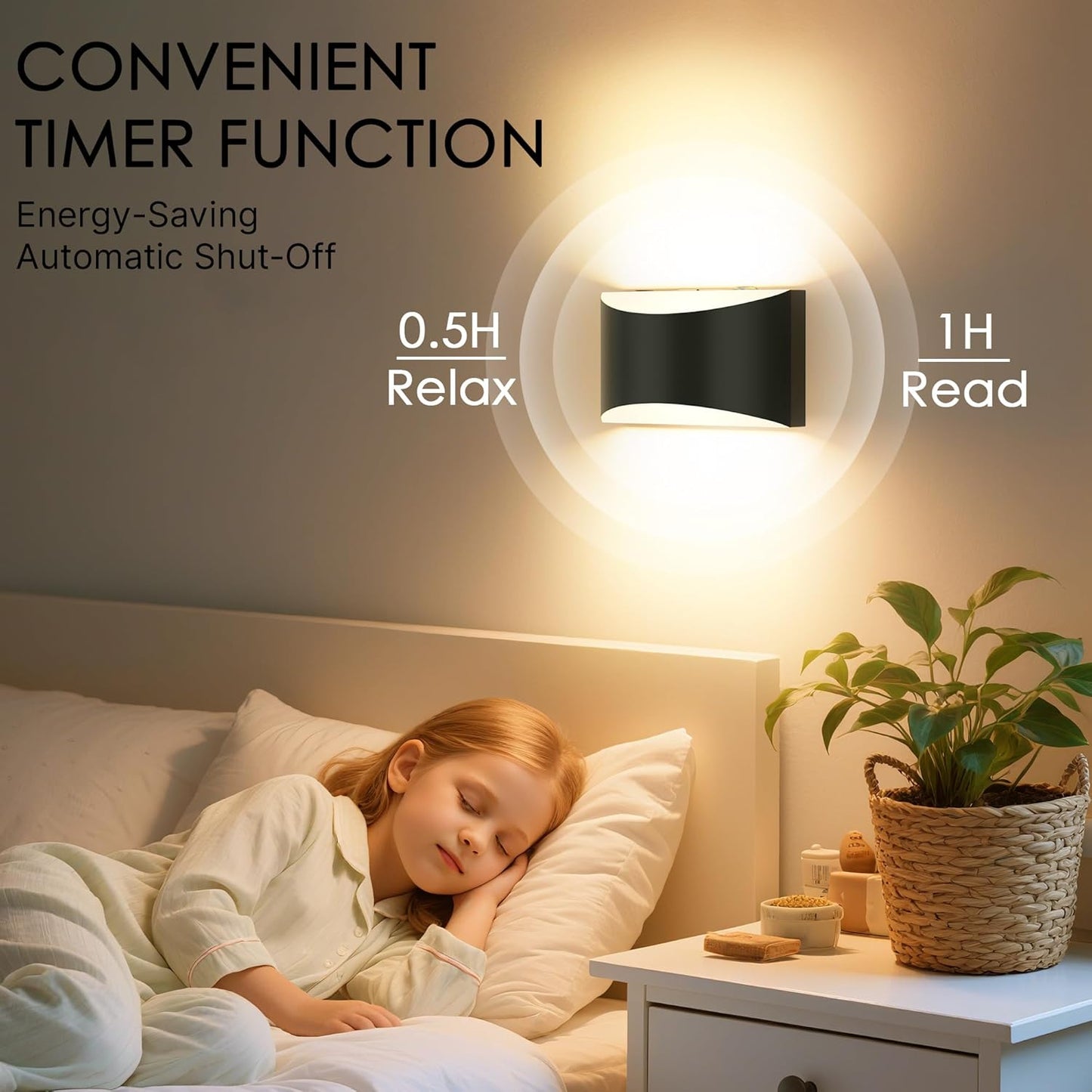 FOLKSMATE Battery Operated Wall Sconces Set of 2, 8000mAh Rechargeable Remote & Touch Control Wall Lamps, 3 Color Temperatures, Timer Dimmable Light for Bedroom, Living Room, Hallway