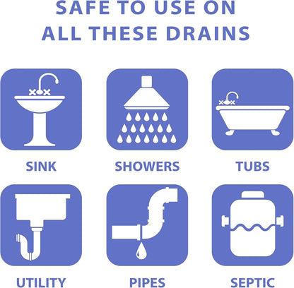 SANI 360° Sani Sticks Drain Cleaner and Deodorizer, 24 Count, Lemon Scent Enzyme Pipe Cleaners, Eliminate Odors, Prevent Clogged Drains, Safe for Sinks, Bathtub Drains, Septic Tanks