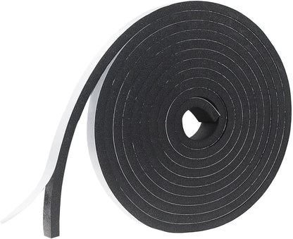 Weather Stripping Door Seal Strip for Doors and Windows, 1In x 1/8In x 33Ft x 2 Roll Foam Insulation Tape Self Adhesive,Sound Proof,Weatherstrip,Pipe Cooling, Air Conditioning Seal Strip - Colors B