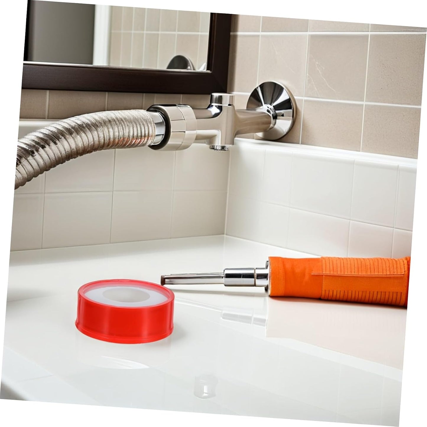 SHINEOFI 10 Rolls PTFE Thread Pipe Tape Waterproof Plumbers Sealant Tape for Kitchen Bathroom Leak Repair 20m X 15mm Thickened for Plumbing Maintenance