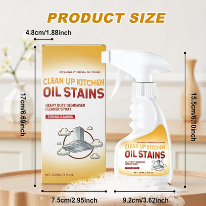 Kitchen Cleaner,4 Oz Clean Up Kitchen Oil Stain Spray,Multi-purpose Oils Stain Cleaner,Powerful Degreaser Cleaning Spray For Stovetops, Ovens, Range Hoods