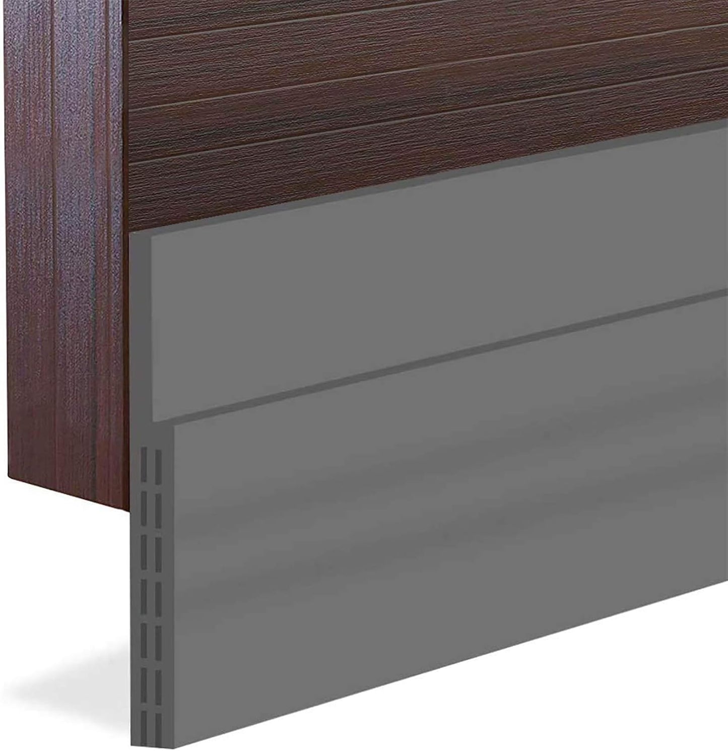 [New Upgrade] Huge Gap Door Draft Stopper, 3.4" W Widened Door Sweep Seal Gap Up to 1.8" for Interior & Exterior Doors - Keeping Draft, Noise, Dust and Unwanted Animals Out,3.4" W x 39" L,Brown
