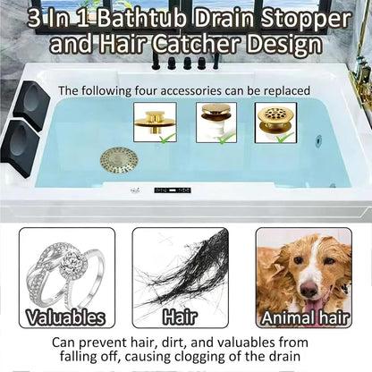 AzWzz Bathroom Sink Stopper,Sink Hair Catcher,Bathroom Sink Drain Strainer Pop Up Drain Cover Plug,Universal for 1.1 to 1.65in Sink Drain Hole