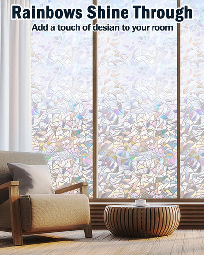 Lovepea Pure Frosted Glass Window Privacy Film 24 Hour Two Way Privacy, Removable, Static Cling, Ideal for Privacy scenarios Such as Home Office Doors and Windows (17.5 x 78.7 Inch)
