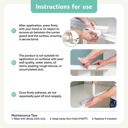 Furniture Edge Protector for Baby - Plastic Crib Protector from Chewing - CPC Certified, CPSC Tested, LFGB Food Grade (78.74 * 1.97in)