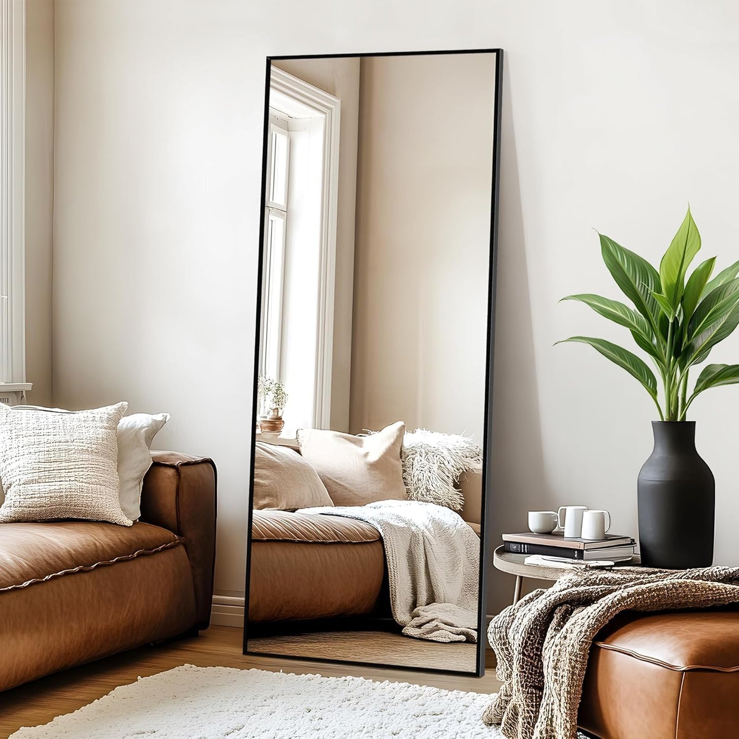 Mirror Full Length, 71 x 26 Inches Floor Mirror with Stand, XX-Large Arch Gold Mirrors for Bedroom, Dressing Room, Home Decor, Gold
