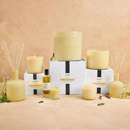 LAFCO New York Classic Reed Diffuser, Sea & Dune - 6 oz - Up to 3 Months Fragrance Life - Reusable Glass Vessel - Natural Wood Reeds - Made in The USA