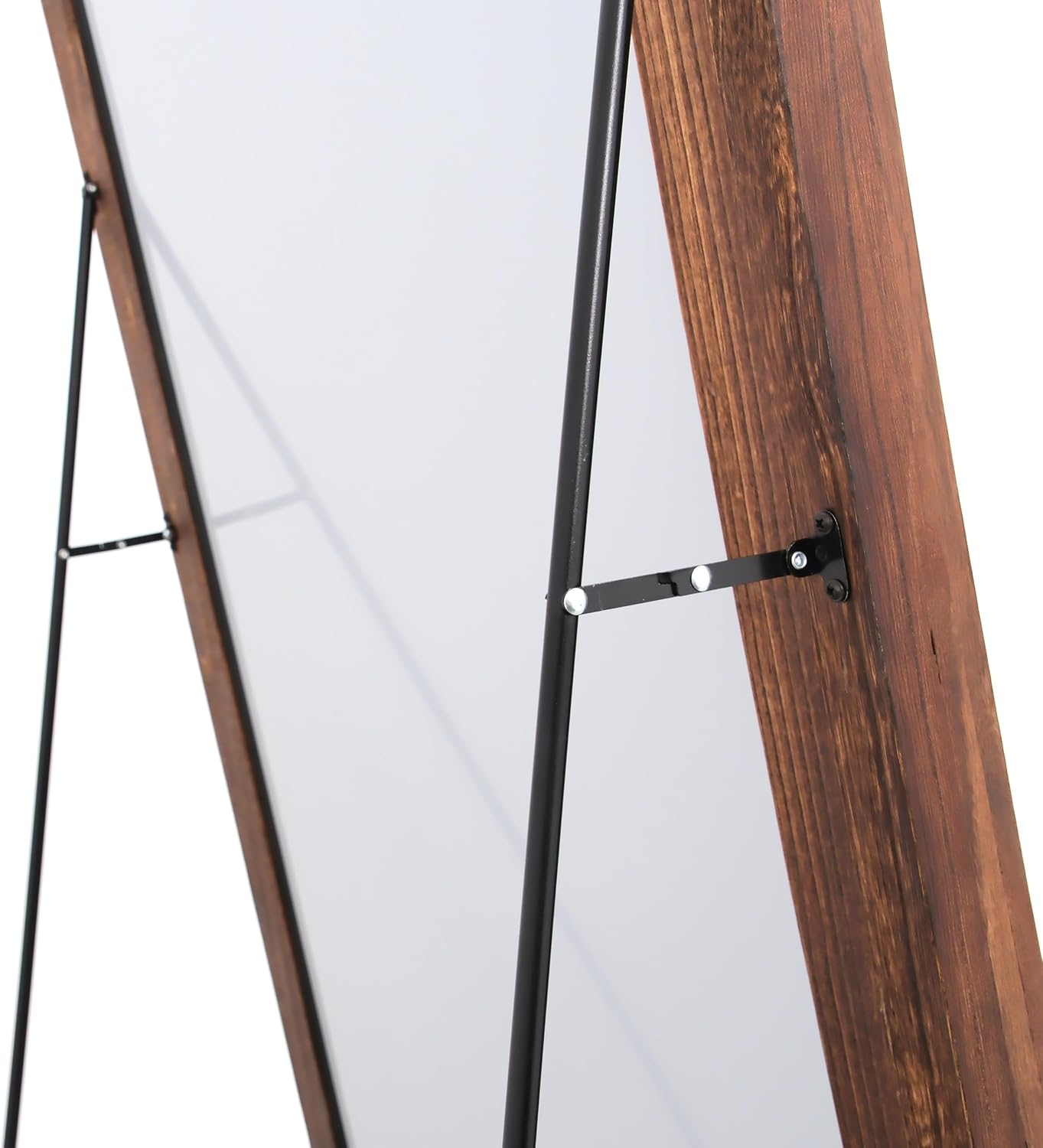 Otlsh Full Length Mirror, Wood Frame, Standing Mirror, Wall Mirror-Walnut