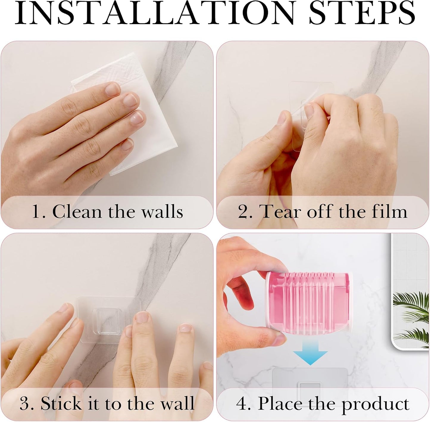 1 Pack Toothbrush Holder Wall Mounted with Cover for Bathroom, 2 Slots Toothbrush Storage Organizer for Shower, Self Adhesive Toothbrush Hanger (Grey)