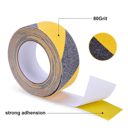 Qingluan Anti Slip Tape, Grip Tape for Stairs Indoor Waterproof, Rubber Grip Tape for Tubs, Stairs, Boats (Grey, 2 Inch x 33 Feet)