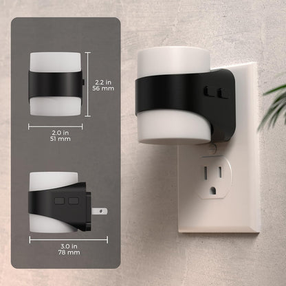L LOHAS LED Night Light, Bubble Night Lights Plug into Wall,2 Pack 3000K/4000k/5000K Adjustable Color Temperature Night Light,Dimmable Nightlights with Dusk to Dawn Sensor for Rooms Bathroom Hallway
