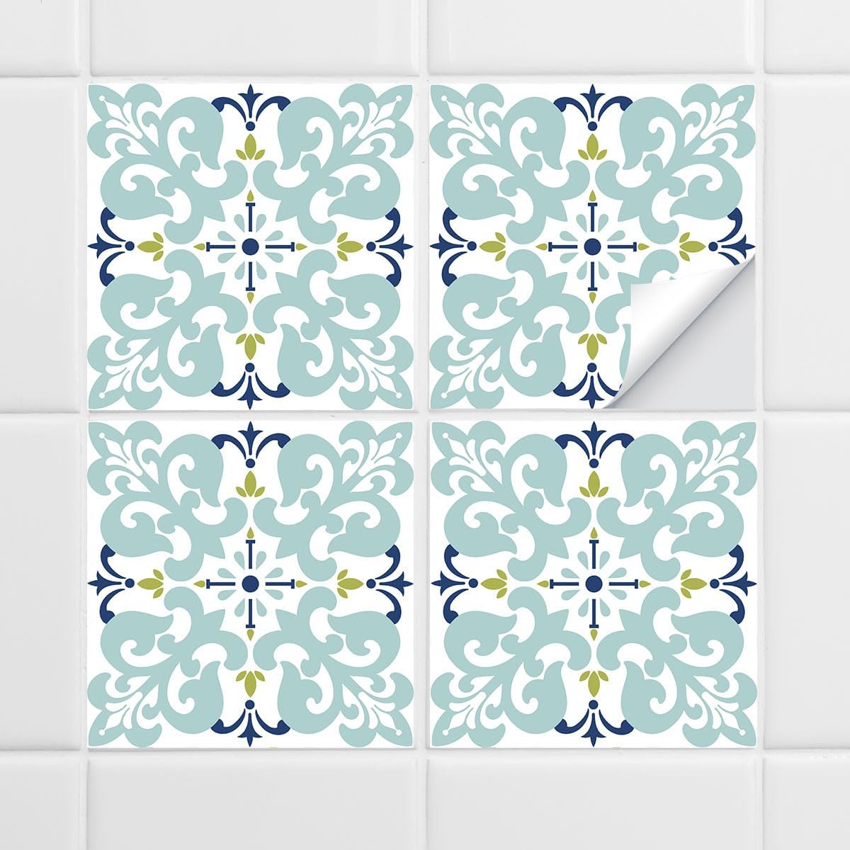 10-Pack Peel and Stick Backsplash Tiles, 7.87”x7.87” Waterproof Vinyl Self-Adhesive Wall Tiles, Easy DIY No-Grout Wall Covering for Kitchen, Bathroom, Apartment & RV
