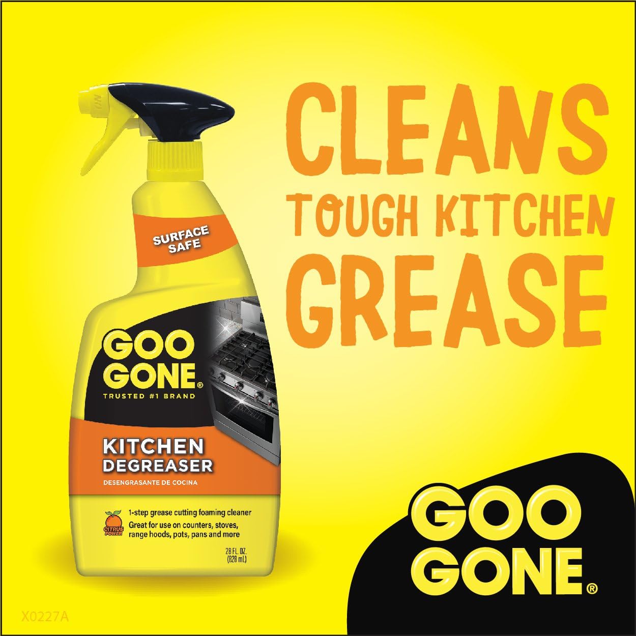 Goo Gone Degreaser - Removes Kitchen Grease, Grime and Baked-on Food - 14 Fl. Oz. - 2047