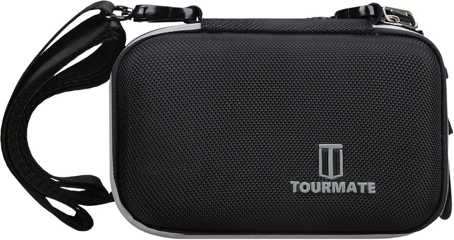 Hard Storage Case for Gavonde/Pedtail/JGIPL Digital Camera-Versatile Camera Bag with Crossbody/Neck Strap&Organizer Compartments for Batteries&Memory Cards(Box for Sale) (Black & Reflective Zipper)