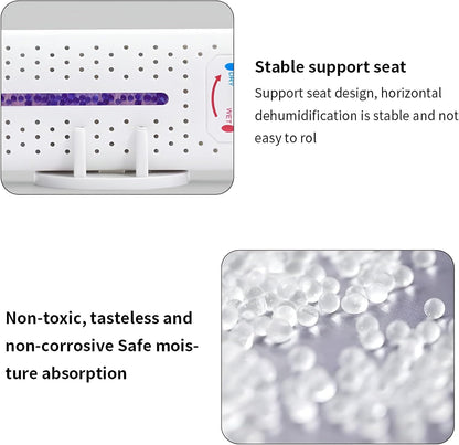 2026 NEW Mini Dehumidifier Rechargeable Cordless Renewable Moisture Absorber for Bathroom