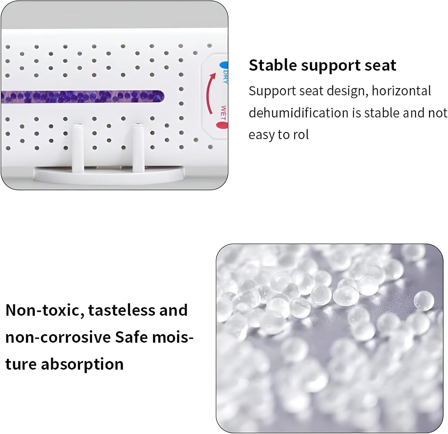 2026 NEW Mini Dehumidifier Rechargeable Cordless Renewable Moisture Absorber for Bathroom