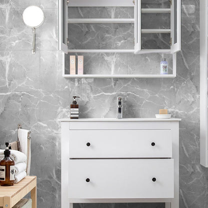Chejiaye Shower Wall Panels Peel and Stick,Marble Wall Panels for Interior Decor,Backsplash Tile for Kitchen Showers Bathrooms Living Rooms 11.8"x11.8"in 10Pcs, Grey (Not Real Tile,9.7 Sq.ft)